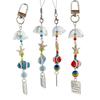 Stylish Wind Chime Ceramic Fish Pendant Keyring Natural Sounding Decoration Gift Phone Strap With Cultural Symbolism