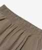 CARGOBROS Linen-Like Pintuck Wide Shorts (Khaki)
