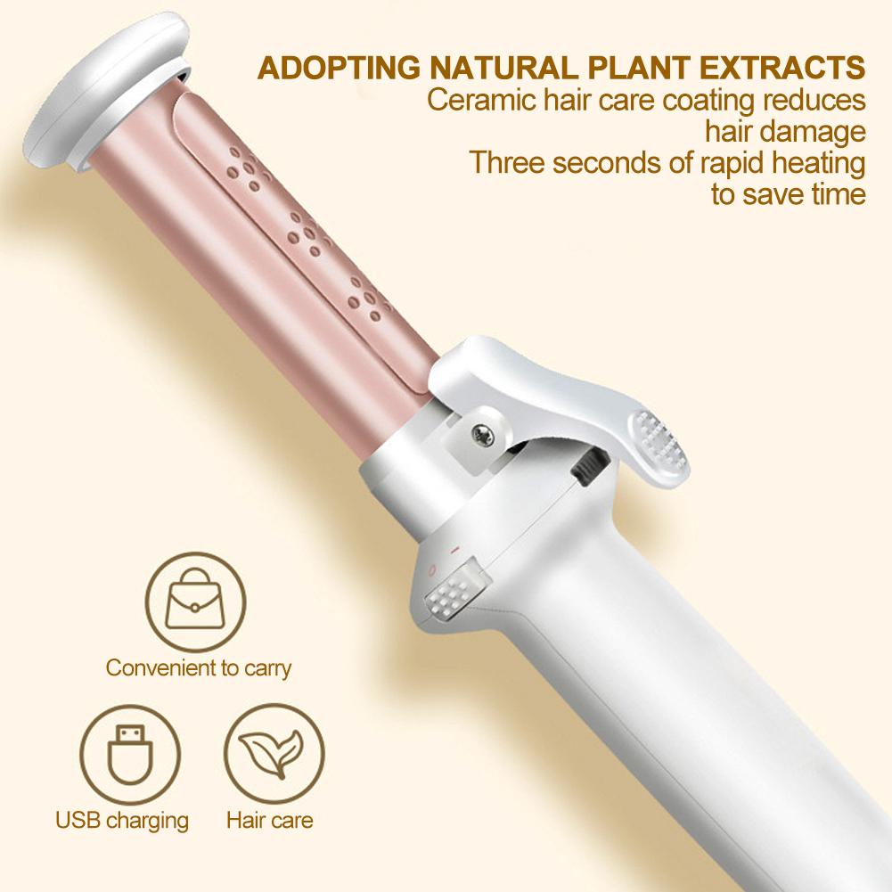 Mini Portable Electric USB Wireless Curling Iron Hair Curler Hairdressing Styling ToolUSB