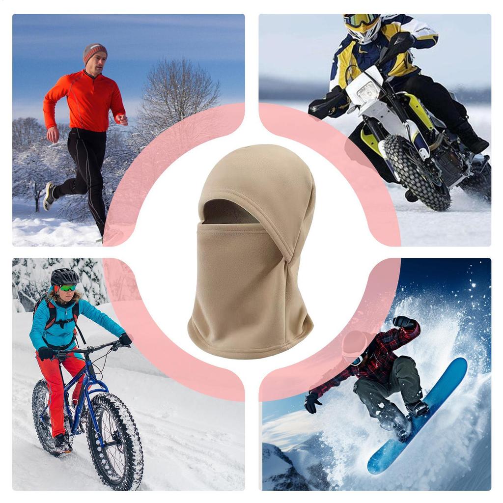 Winter Face Cover Windproof Protective Hat Ski Head Warmer Neck Cover For Sports Climbing Camping Hiking Riding Cycling Biking