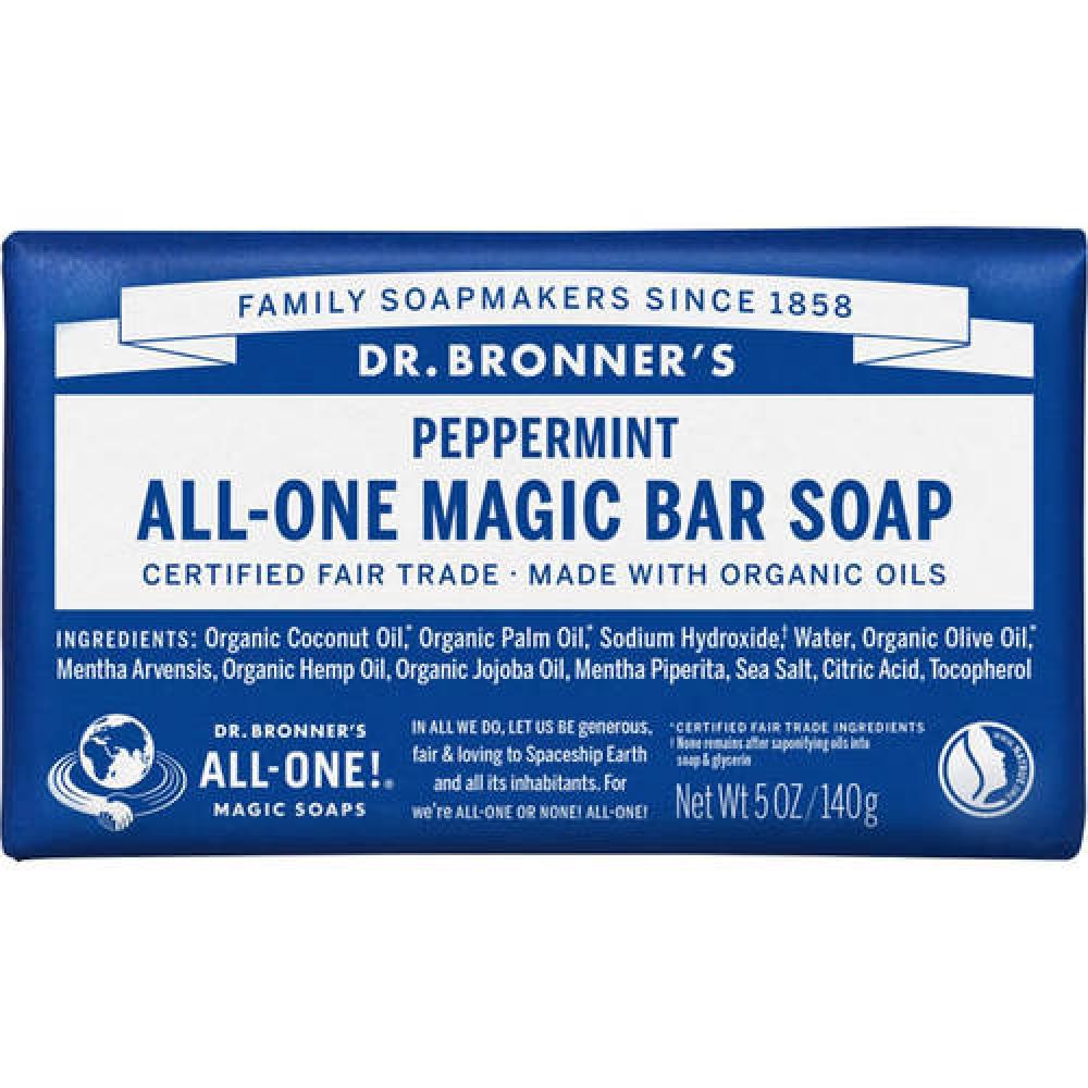 

Доктор. Мыло Bronner Magic мятное 140г