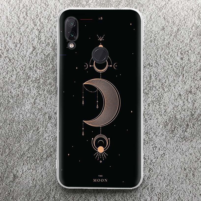Moon Mystery Totem Witche Phone Case For Xiaomi Redmi 9 9A 9C 9T 10 10A 10C 12 12C 8 8A 7 7A 6 6A S2 K20 K40 Pro Soft Silicone C