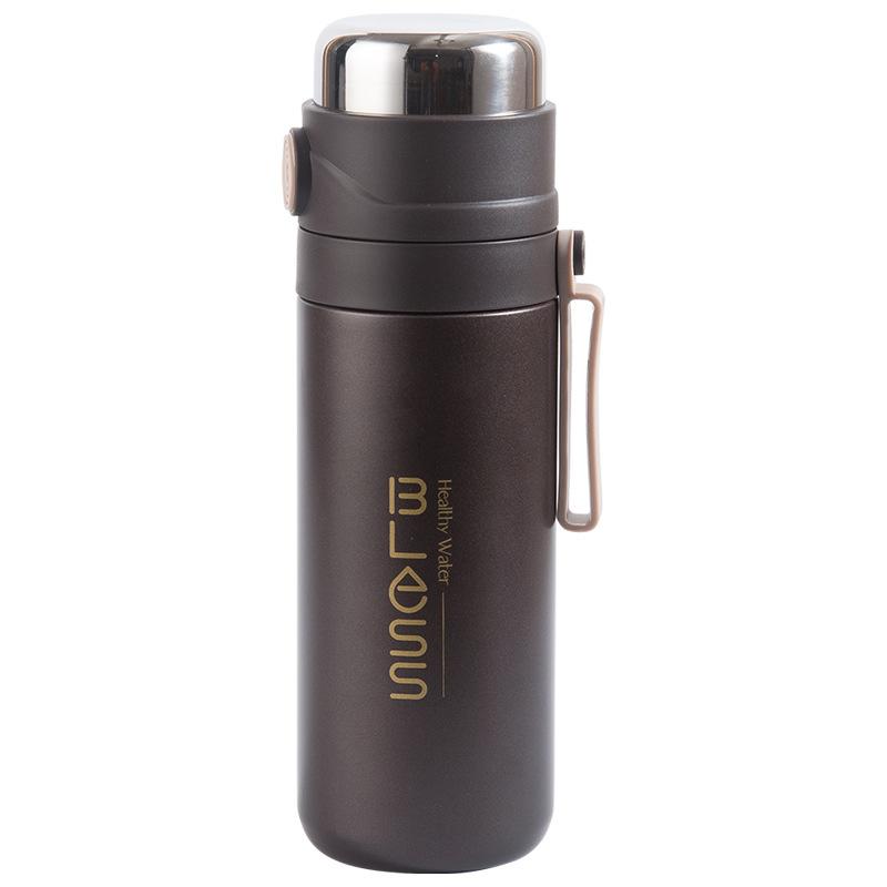 Large Capacity Thermos Cup 500ml Vacuum Flasks Portable Stainless Steel Thermos Cup Water Bottle Travel Tea Mug Office Thermos Cup