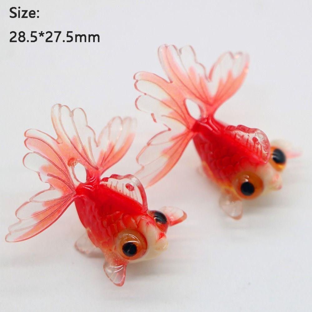 Handmade Materials Mini Goldfish Figurine PVC Material DIY Craft Figurine  Home Decor