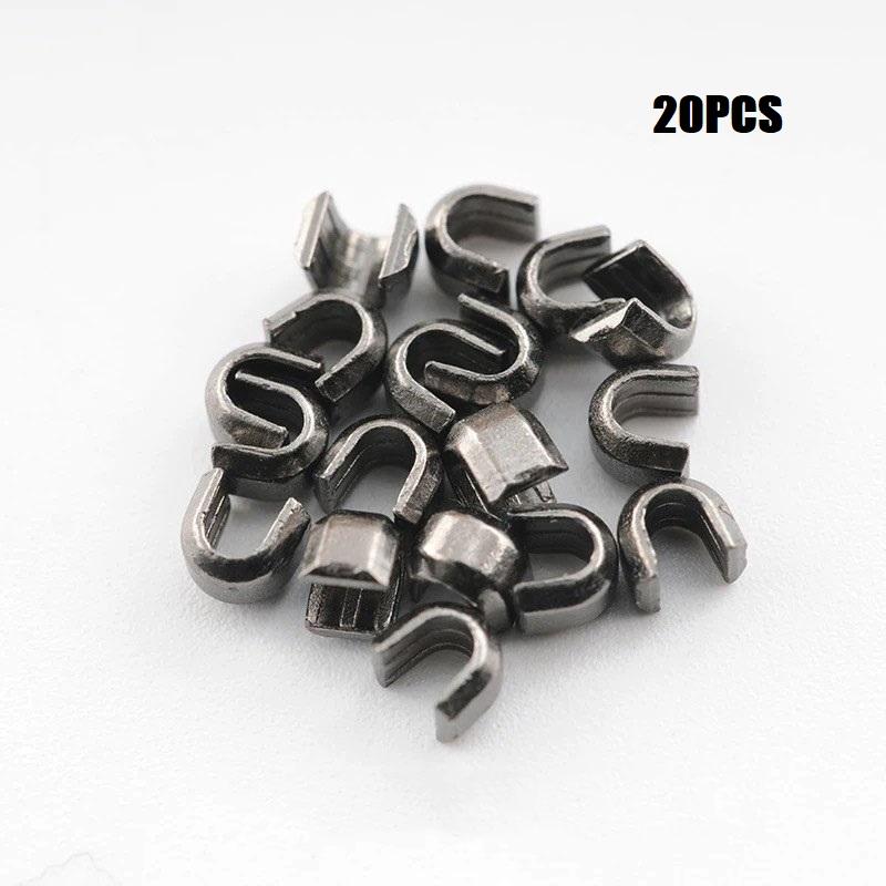 5# U-Shaped Zipper Repair Part Anti-Lost Zipper Head Clothing Bag Closure Card Stop Repair Accessory Prevent Zipper Breakage