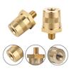 1 Pair M8 Battery Terminal Connector Brass Tone Post Adapter Stud Screws Nuts