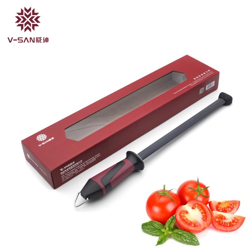 

TAIDEA Kitchen Knife Sharpeners Steel Professional Rod Grinding Diamond Knife Tools Sharpening Machines Musats Knife Whetstone As shown