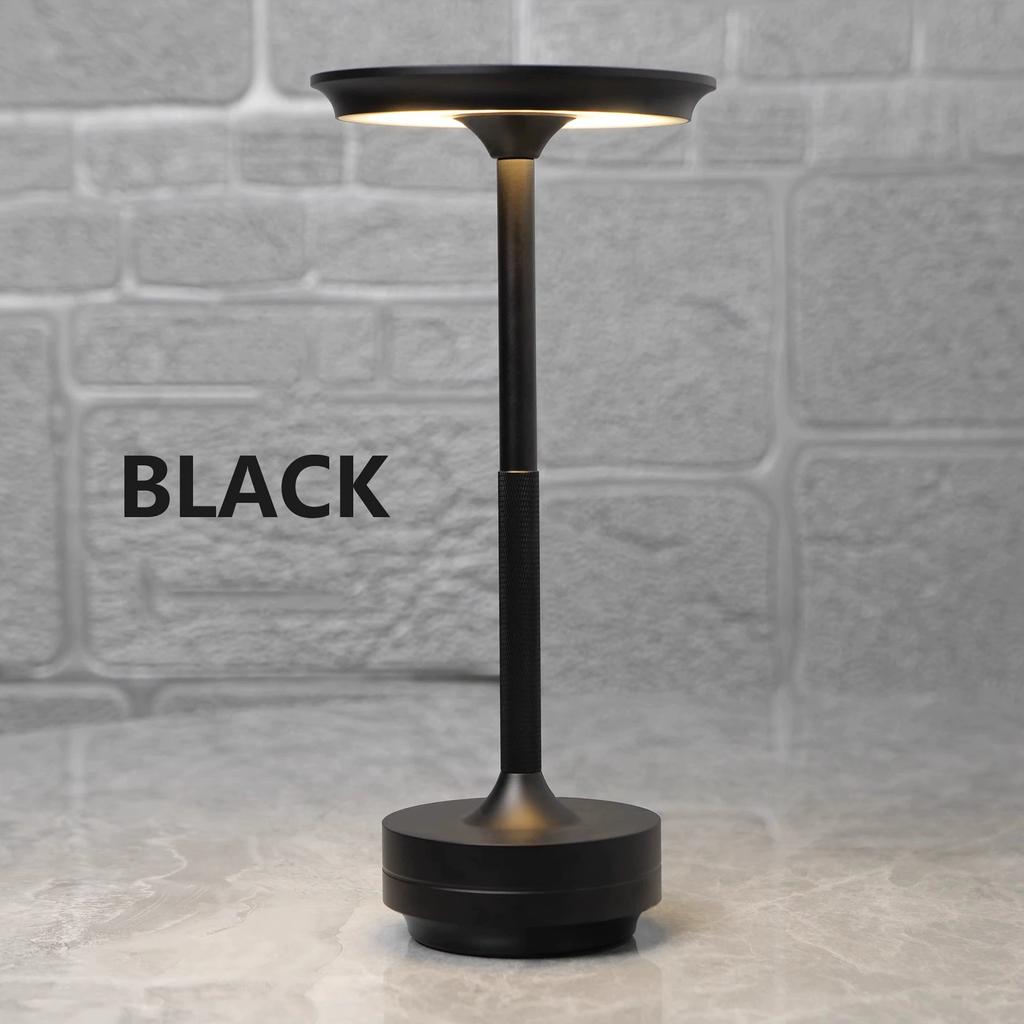 Wireless Rechargeable LED Desk Lamp Retro Touch Dimming USB Table Lamp Portable Atmosphere Light for Restaurant Bar Reading