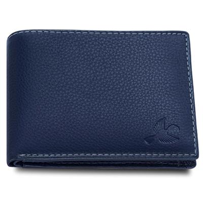 Maddison Mens Navy Genuine Leather Wallet | Elegant and Stylist Wallet with RFID Blocking | Gift Wallets for Men