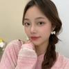 Women's White Enamel Bow Drop Earrings Random Red Dot Earrings Neo… More
