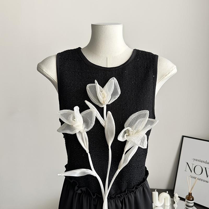 2 ks DIY Květ Magnólie Oblečení Nášivka Doplňky Svetr Šaty Dekorace Aplikace