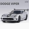 1/32 Dodge Viper ACR SRT Alloy Sports Car Model Diecasts & Toy Metal Vehicles Car Model Simulation Sound and Light Toy Gift