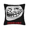Orange Frutiger Aero Person Pillowcase Polyester Cushion Cover Decorative  Pillow Case Cover Home Square cm