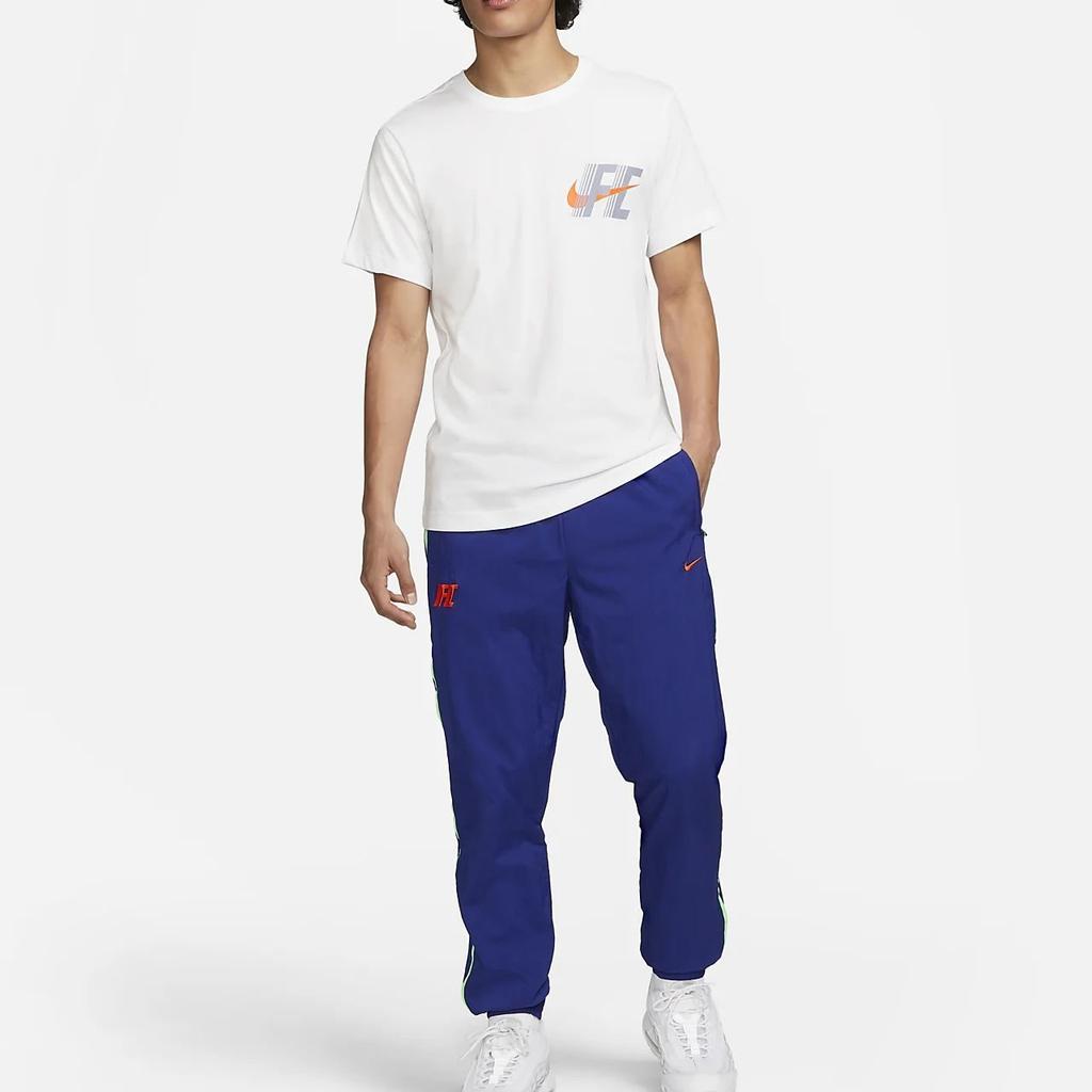 Nike T Shirts Men's White Crew Neck Moderate Straight Fit FD0040-100