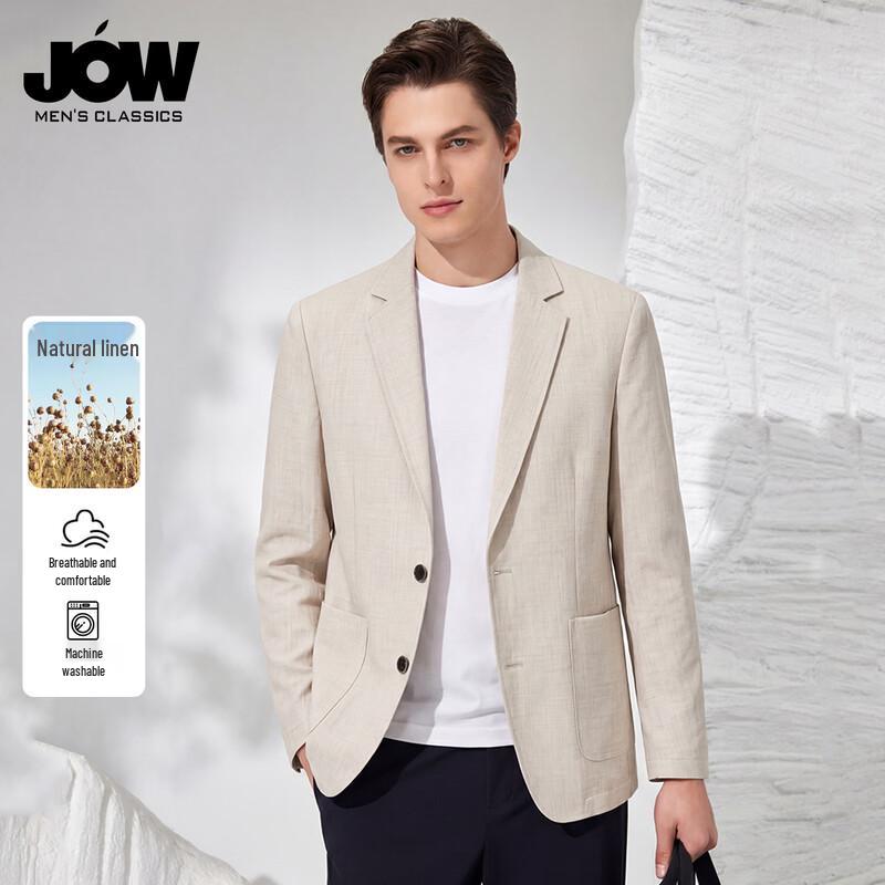 

JOW Men s Lightweight Linen Blend Suit Jacket 175/L