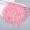 Diy Handmade Accessories Colorful Ostrich Feather Cloth Edge Decorative Accessories Clothing Accessories Wedding Skirt