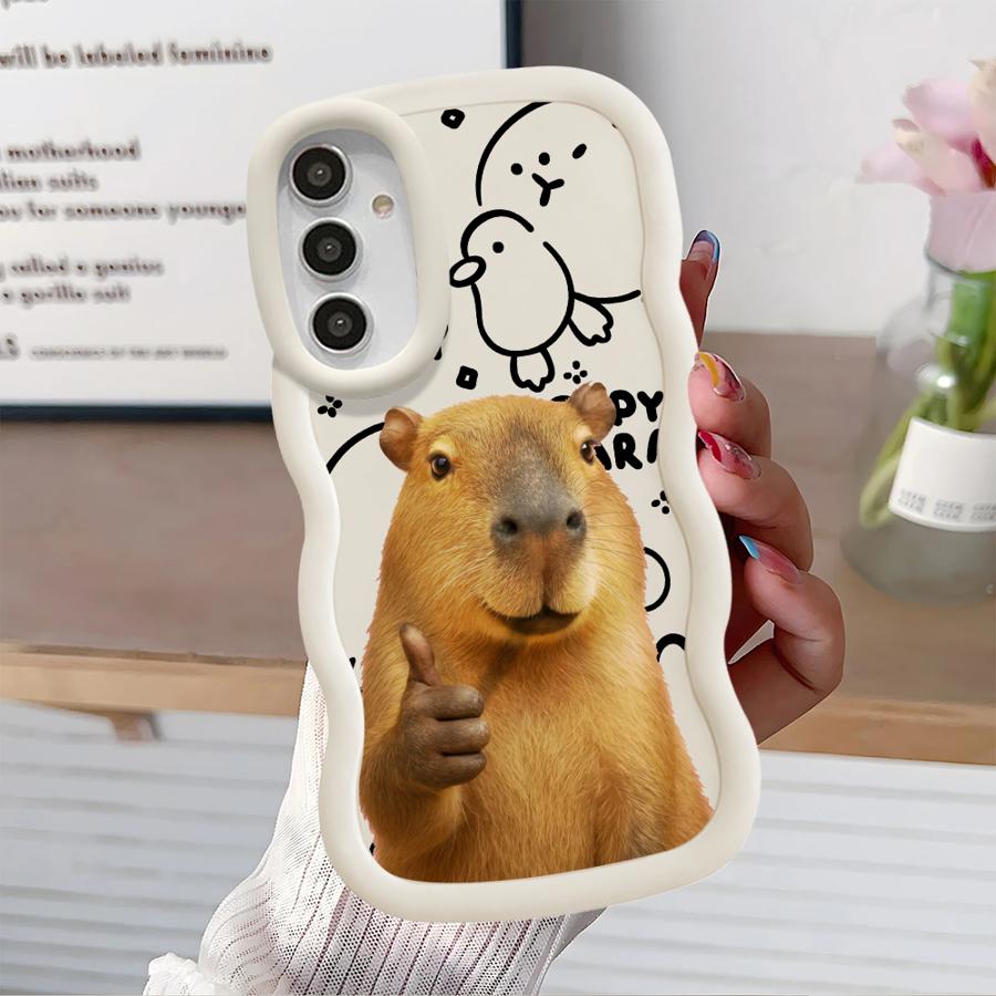 Capybara Cute Fashion Soft Phone Cover Case for Samsung Galaxy A21s A12 A52 A15 A16 A13 A11 A14 A06 A04 A05 A22 A33 A03 A53 A23