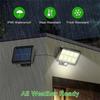LED Solar Split Wall Lamp Outdoor Waterproof Motion Sensor 3 Mode Solar Light Waterproof Flood For Garden Security Wall Light