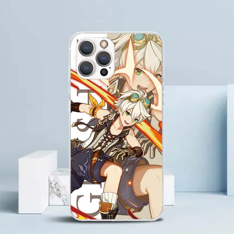 

Genshin Impact Anime Soft Cover for iPhone 16 17 Air 15 14 Pro Max 16E Phone Case 13 Mini 12 11 7 SE 8 Print Pattern Fit Cases 1 iPhone 13 Pro Max