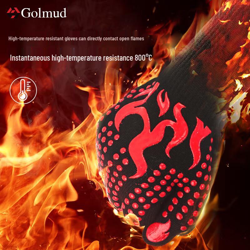 Golmud 800°C Heat Resistant Silicone Gloves