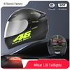 3C Certified Full Face Motorcycle Helmet for Men & Women - All-Season, Trendy Autumn/Winter Design