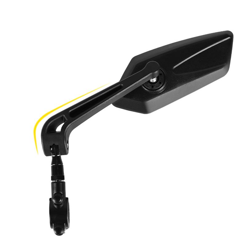 1 Pair Bicycle Rear View Mirror Bike Cycling Clear Wide Range Back Sight Rearview Reflector Rotate 360 ° Adjustable Handlebar