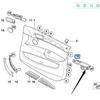BMW E70 X5 Interior Door Handle 7-Piece Set - Black, Non-Sticky (51416975791)
