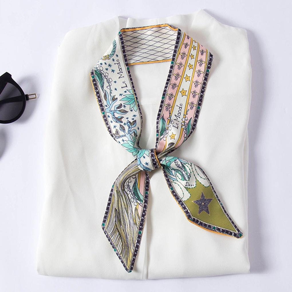 Print double-sided petite scarf mini scarf