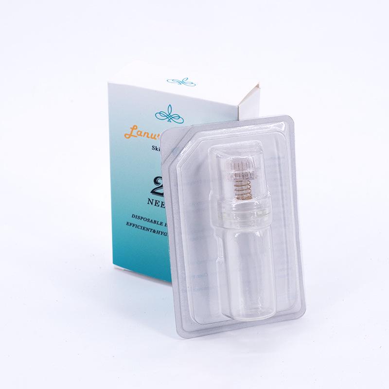 Enhanced Gold Microneedle Roller with 20 Needles - Spring Type Liquid Dispensing Tool, Hot Seller.