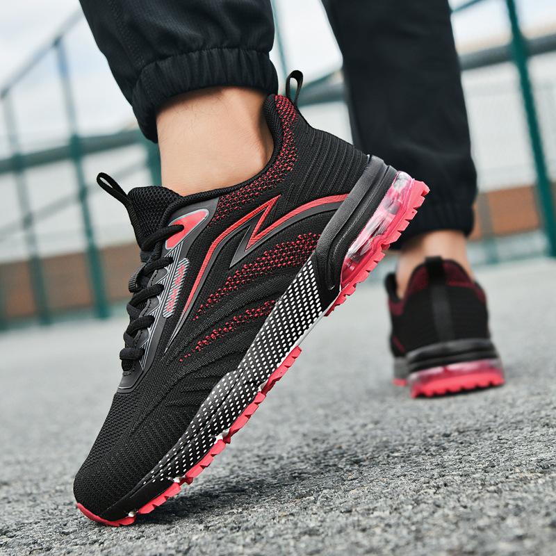 Męskie buty do biegania maratońskiego buty siateczkowe poduszka powietrzna miękka podeszwa ultralekkie amortyzujące sportowe buty do treningu studenckiego fitness do biegania