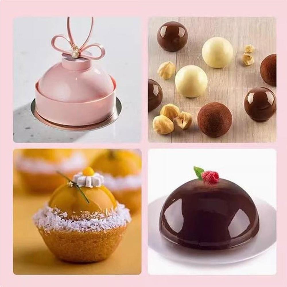 Wiederverwendbare 35-Loch-Runde Silikonformen Kugelform 3D Mousse-Kuchenform Antihaft-Backwerkzeuge Gelee-Schokoladenform Küchengebrauch