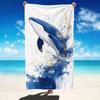 Boho Orca Whale Beach Towel Tribal Starry Night Orca Print Quick Dry Sandproof Absorbent Towel for Beach Pool Travel Vacation
