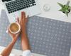 Decorative Laptop Desk Mat Geometric Retro Pattern 100x50 Cm