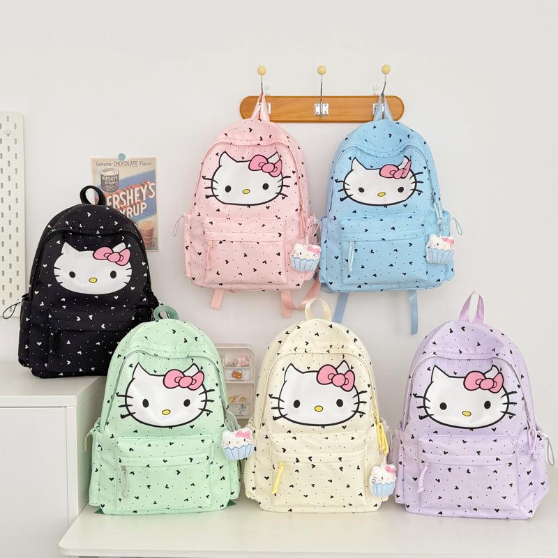Schoolbag new cartoon cute KT printed backpack campus high value commuter backpack large capacity small fresh backpack