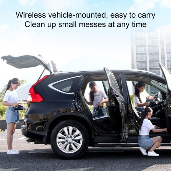 Car Vacuum Cleaner with Strong Suction Wireless Handheld Vacuum Washable Filter Screen USB Charging Cleaner for Car Sofa