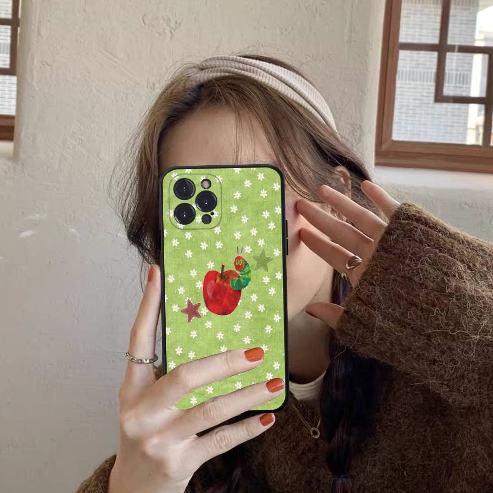 

The Very Hungry Caterpillar Phone Case For IPhone 17 16 15 14 13 12 Mini 11 Pro Plus Soft Silicone Cover iPhone 14 pro