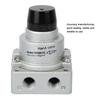 G1 4in Lever Hand Valve Direct Acting Aluminum Alloy 3 Position 4 Way VH200 02 0 8kgf cm²