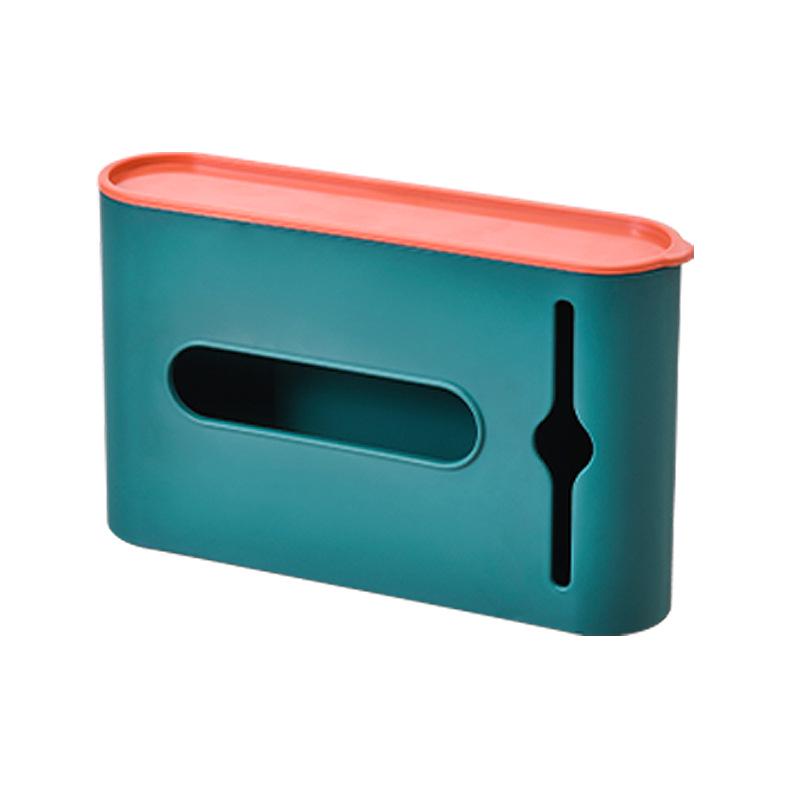 Wandmontierte, stanzfreie Aufbewahrungsbox für Müllbeutel für Küche & Badezimmer