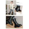 Children Knee Length Boots New 2025 Autumn British Girls Princess Boots Kids Zipper Comfortable Non Slip Buckle Long Boots