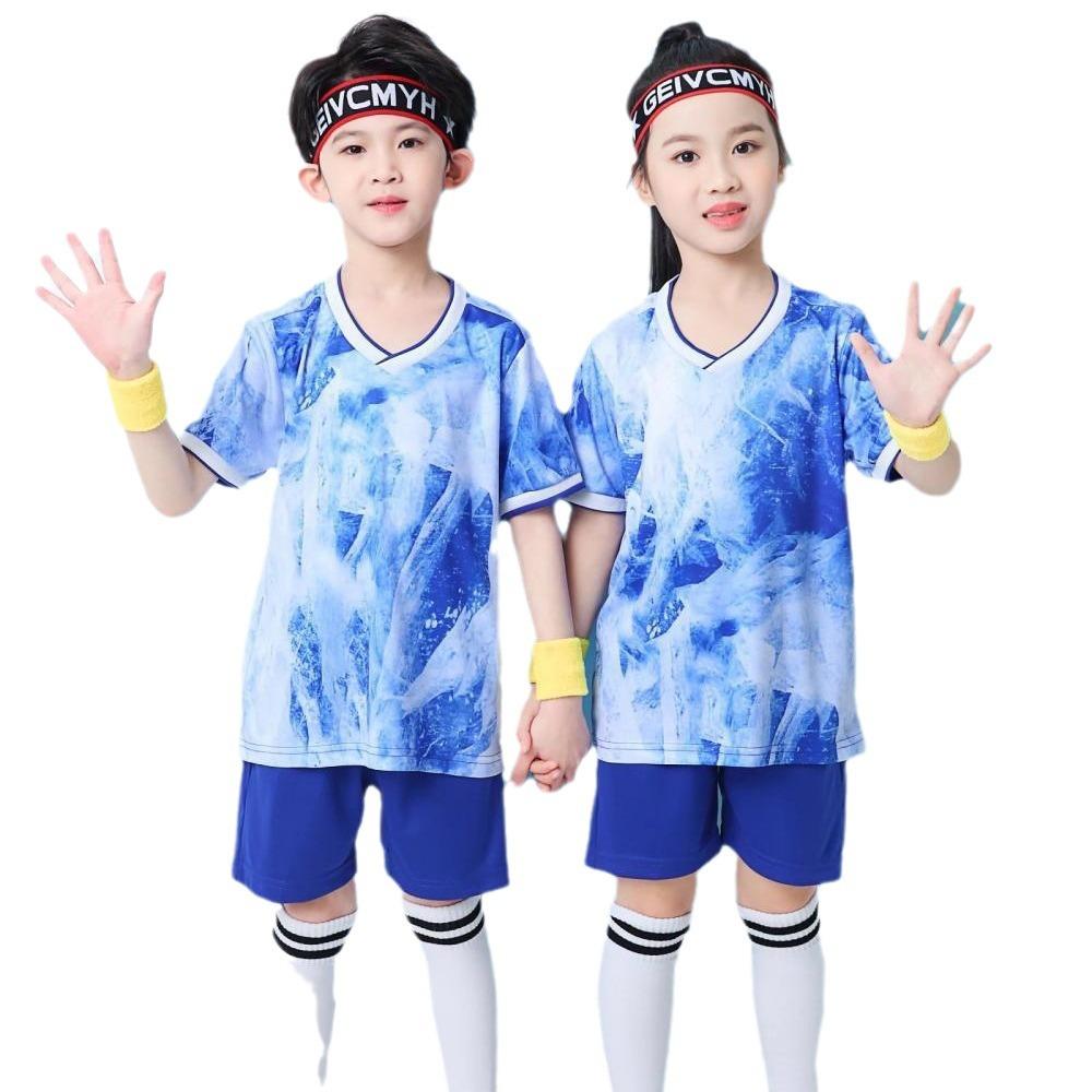 Football Suit Men'S And Women'S College Students Short-Sleeved Sports Adult Children'S Quick-Drying Training Suit Competition Jersey Summer 701