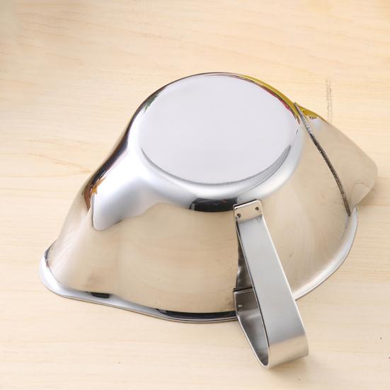 Séparateur De Graisse Inox 304 - Pour Cuisine, Soupe, Huile - Avec Couvercle, 18x11 Cm