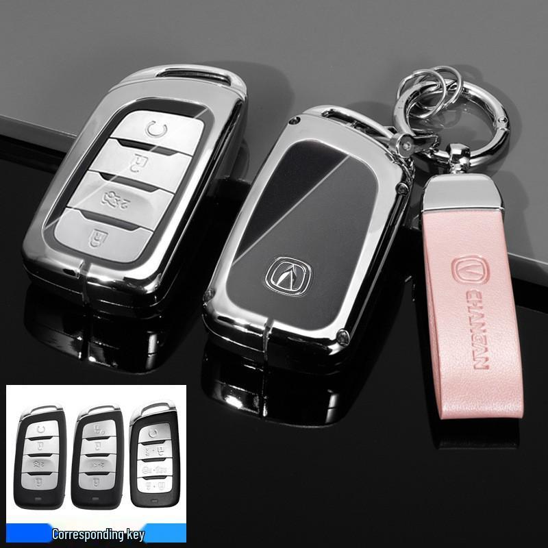 Changan CS85 Coupe Key Case for Older Models: CS35 Plus & CS95 - Unisex Full-Cover Shell with Buckle