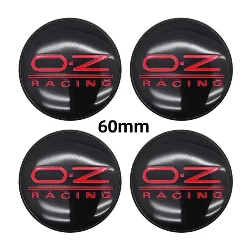 4pcs Car Wheel Hub Center Caps 56mm 60mm 65mm 68mm For Rim Cover Auto OZ Logo Badge Emblem Exterior Styling Accessories