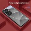 Geometric Prism For Oppo A79 5G 58 78 74 60 4G Reno 11F Realme GT 6 11 Note 50 10 C55 X2 Tempered Glass Black Phone Case