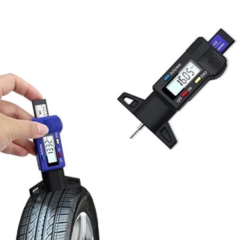 0-25.4mm Digital Tire Tread Gauge with LCD Display and Suitable for Operation At 0-40°C for Cars, Vans, Motorcycles, Trucks