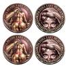 Heads I Get Tail/Tails I Get Funny Head And Head Commemorative Coin Challenge Coin Tail Double-Sided Cheeky Lucky