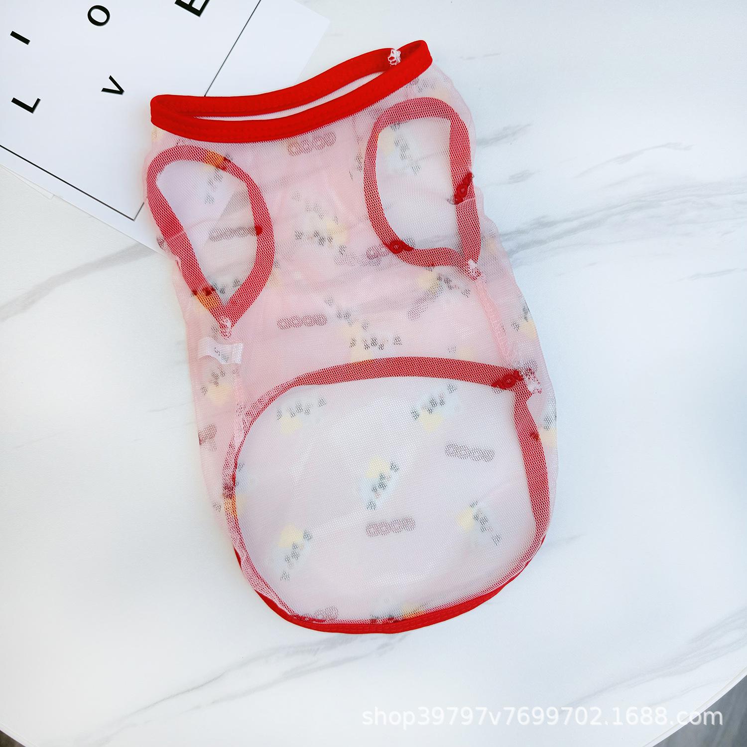 

Одежда для питомцев кошка лето тонкий жилет защита от солнца прохладный и дышащий милый питомец собака одежда для собак крупная собака 2XL reference 16-11kg