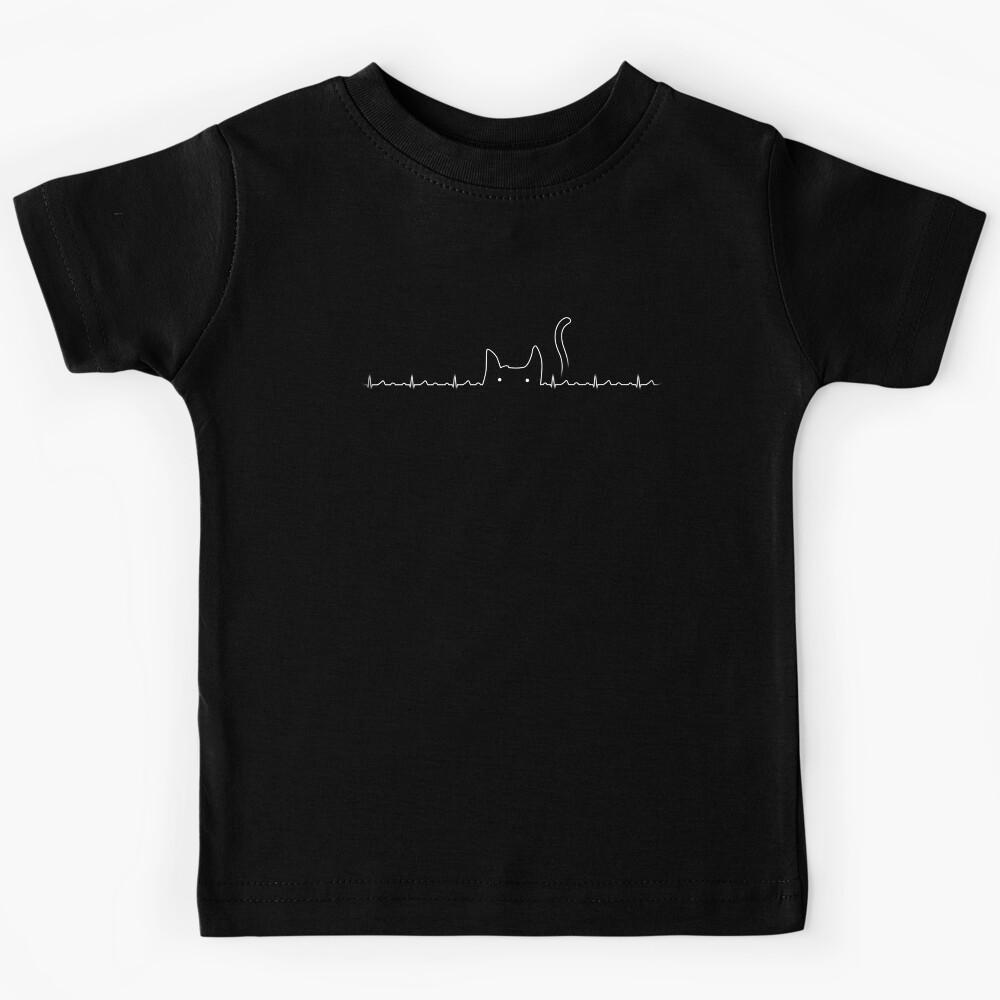 Cat Line Heartline Kids T-Shirt 110