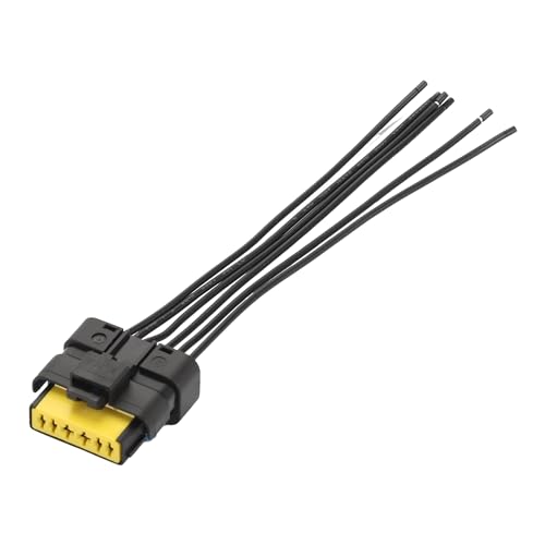 

TUCKBOLD Rear Light Wiring Harness Plug for Renault Clio MK3, Durable Rear Tail Light Cable Socket Connector, Black 1pc