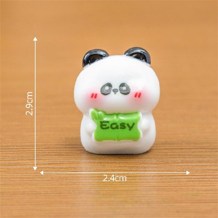 Collection Of 4 Funny Cartoon Animal Figurines With Emotional Signs For Enhancing Kids Room And Office Desktop Decors